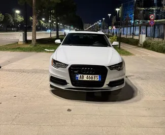 Frontansicht eines Mietwagens Audi A6 in Tirana, Albanien ✓ Auto Nr.15742. ✓ Automatisch TM ✓ 0 Bewertungen.