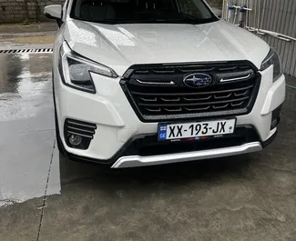 Frontansicht eines Mietwagens Subaru Forester in Batumi, Georgien ✓ Auto Nr.15731. ✓ Automatisch TM ✓ 0 Bewertungen.