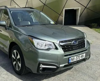 Frontansicht eines Mietwagens Subaru Forester in Tiflis, Georgien ✓ Auto Nr.15694. ✓ Automatisch TM ✓ 0 Bewertungen.