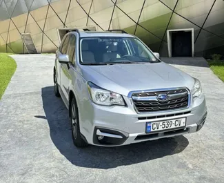 Frontansicht eines Mietwagens Subaru Forester in Tiflis, Georgien ✓ Auto Nr.15695. ✓ Automatisch TM ✓ 0 Bewertungen.