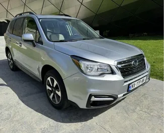 Frontansicht eines Mietwagens Subaru Forester in Tiflis, Georgien ✓ Auto Nr.15697. ✓ Automatisch TM ✓ 0 Bewertungen.
