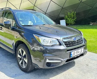 Frontansicht eines Mietwagens Subaru Forester in Tiflis, Georgien ✓ Auto Nr.15698. ✓ Automatisch TM ✓ 0 Bewertungen.
