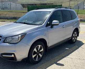 Frontansicht eines Mietwagens Subaru Forester in Tiflis, Georgien ✓ Auto Nr.15699. ✓ Automatisch TM ✓ 0 Bewertungen.