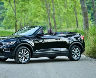 Vermietung Volkswagen T-Roc Cabrio. Komfort, Premium, Cabrio Fahrzeug zur Miete in Montenegro ✓ Kaution Einzahlung von 500 EUR ✓ Versicherungsoptionen KFZ-HV.