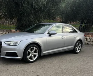 Frontansicht eines Mietwagens Audi A4 in Becici, Montenegro ✓ Auto Nr.12158. ✓ Automatisch TM ✓ 0 Bewertungen.
