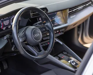 Audi A3 2025 zur Miete verfügbar in Becici, mit Kilometerbegrenzung unbegrenzte.