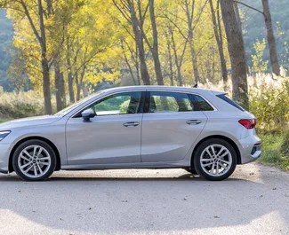 Vermietung Audi A3. Komfort, Premium Fahrzeug zur Miete in Montenegro ✓ Kaution Einzahlung von 300 EUR ✓ Versicherungsoptionen KFZ-HV.