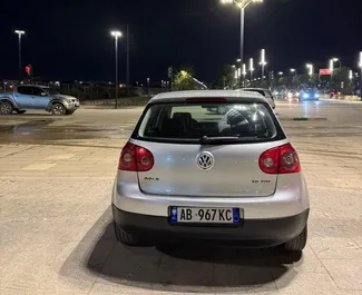 Vermietung Volkswagen Golf 5. Wirtschaft, Komfort Fahrzeug zur Miete in Albanien ✓ Kaution Keine Kaution ✓ Versicherungsoptionen KFZ-HV, Ausland.
