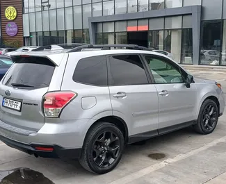 Frontansicht eines Mietwagens Subaru Forester in Tiflis, Georgien ✓ Auto Nr.16427. ✓ Automatisch TM ✓ 0 Bewertungen.