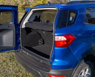 Vermietung Ford Eco Sport. Wirtschaft, Komfort, Crossover Fahrzeug zur Miete in Georgien ✓ Kaution Einzahlung von 270 GEL ✓ Versicherungsoptionen KFZ-HV, TKV, VKV Plus, VKV Komplett, Insassen, Diebstahlschutz.