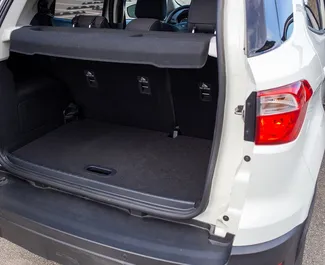 Vermietung Ford Eco Sport. Wirtschaft, Komfort, Crossover Fahrzeug zur Miete in Georgien ✓ Kaution Einzahlung von 270 GEL ✓ Versicherungsoptionen KFZ-HV, TKV, VKV Plus, VKV Komplett, Insassen, Diebstahlschutz.