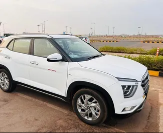 Frontansicht eines Mietwagens Hyundai Creta am Flughafen Goa, Goa ✓ Auto Nr.16172. ✓ Schaltgetriebe TM ✓ 0 Bewertungen.