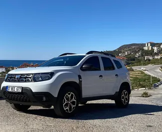Frontansicht eines Mietwagens Dacia Duster in Alanya, Türkei ✓ Auto Nr.16403. ✓ Automatisch TM ✓ 0 Bewertungen.