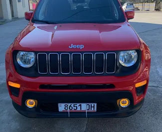 Frontansicht eines Mietwagens Jeep Renegade in Kutaisi, Georgien ✓ Auto Nr.16184. ✓ Automatisch TM ✓ 0 Bewertungen.