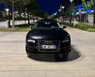 Frontansicht eines Mietwagens Audi A7 in Tirana, Albanien ✓ Auto Nr.16430. ✓ Automatisch TM ✓ 0 Bewertungen.