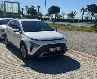 Vermietung Hyundai Bayon. Wirtschaft, Komfort, Crossover Fahrzeug zur Miete in der Türkei ✓ Kaution Keine Kaution ✓ Versicherungsoptionen KFZ-HV, TKV, VKV Komplett, Diebstahlschutz.