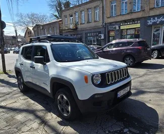 Frontansicht eines Mietwagens Jeep Renegade in Kutaisi, Georgien ✓ Auto Nr.16186. ✓ Automatisch TM ✓ 0 Bewertungen.