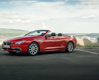 Frontansicht eines Mietwagens BMW 6-series Cabrio in Tiflis, Georgien ✓ Auto Nr.16558. ✓ Automatisch TM ✓ 0 Bewertungen.