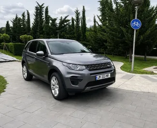 Frontansicht eines Mietwagens Land Rover Discovery in Tiflis, Georgien ✓ Auto Nr.15166. ✓ Automatisch TM ✓ 0 Bewertungen.