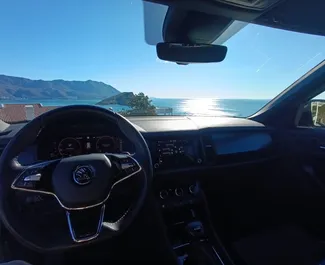Frontansicht eines Mietwagens Skoda Kodiaq in Budva, Montenegro ✓ Auto Nr.16536. ✓ Automatisch TM ✓ 0 Bewertungen.