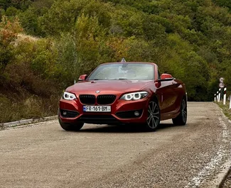 Frontansicht eines Mietwagens BMW 230xi Cabrio in Tiflis, Georgien ✓ Auto Nr.12308. ✓ Automatisch TM ✓ 0 Bewertungen.