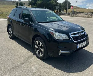 Frontansicht eines Mietwagens Subaru Forester in Tiflis, Georgien ✓ Auto Nr.16570. ✓ Automatisch TM ✓ 0 Bewertungen.