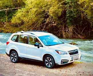 Frontansicht eines Mietwagens Subaru Forester in Tiflis, Georgien ✓ Auto Nr.16569. ✓ Automatisch TM ✓ 0 Bewertungen.