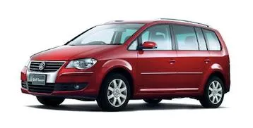 Volkswagen Touran 2009 red