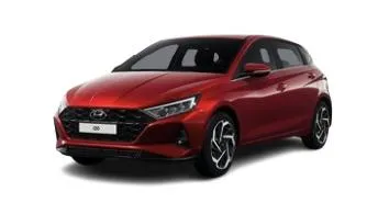 Hyundai i20 2023 red