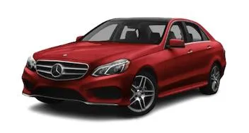 Mercedes-Benz E350 2015 red
